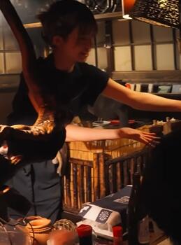 Japanese cuisine is a popular barbecue restaurant